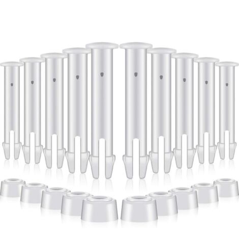Lot de 12 goupilles d'étanchéité pour piscine (5,5 cm) avec joints en caoutchouc supplémentaires - Pièces de rechange pour piscines Intex de 3 à 3,6 m (1/5)