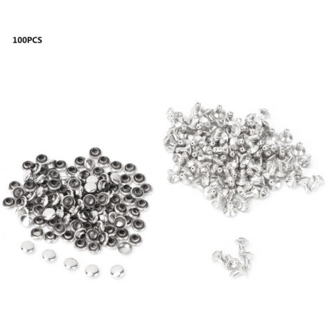 Clous Rivets 6mm à Cristaux pour Décoration de Cuir DIY et Maroquinerie (1/5)
