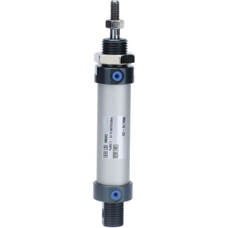 Vérin Pneumatique Double Effet Miniature à Tige Simple en Alliage d'Aluminium MAL16-25 (1/5)