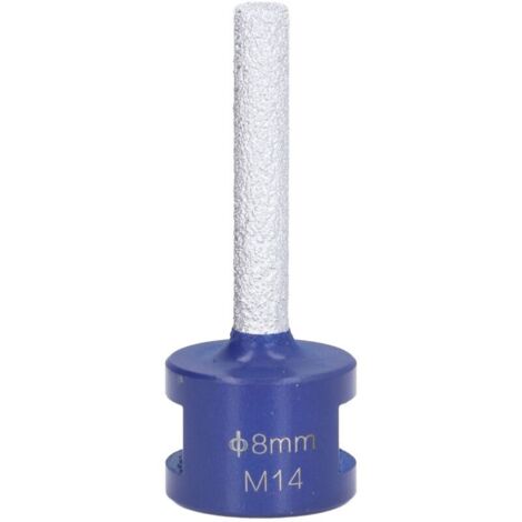 Fraise à rainurer diamantée brasée sous vide, filetage M14 pour céramique dure, 8mm (1/5)