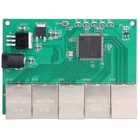 Commutateur Ethernet Gigabit 5 Ports 1000M/100M RTL8367RB, Alimentation 5V DC, Module Réseau Actif (1/5)
