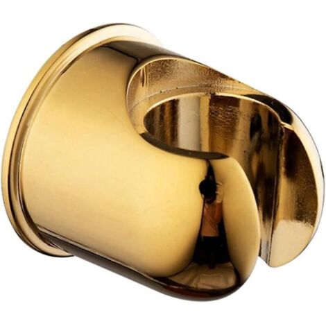 Support de siège de douche rond en alliage de zinc doré rustique (1/3)
