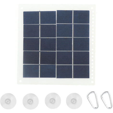 Panneau solaire portable 7W robuste et pratique pour voyages en plein air (1/5)