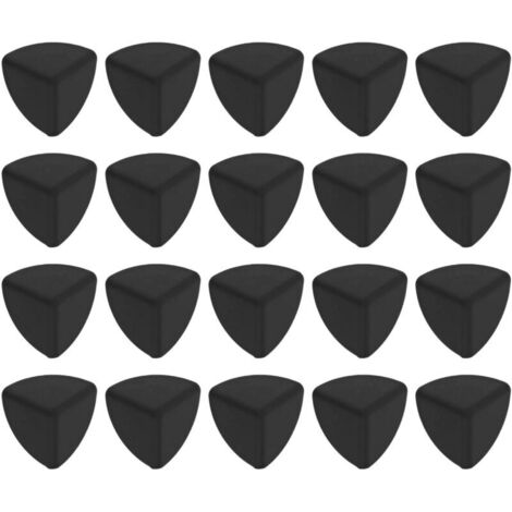 20 Protections d'angle en silicone noir pour meubles, sécurité enfant, coins de table (1/5)