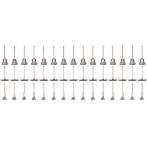 Lot de 45 brosses métalliques en acier polonais, roue et coupe pour nettoyage et meulage (1/5)