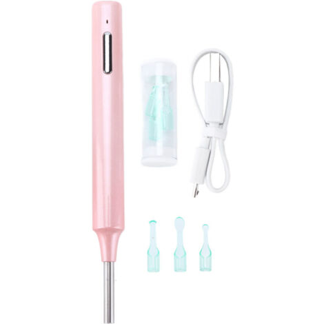 Endoscope Auriculaire WiFi Z10 HD Caméra Sans Fil Étanche pour Cire d'Oreille Rose (1/5)