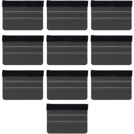 10 Pièces Raclette Vinyle Professionnelle Anti-rayures pour Films Vinyliques, Réparation Électronique, Emballage, Noir (1/5)