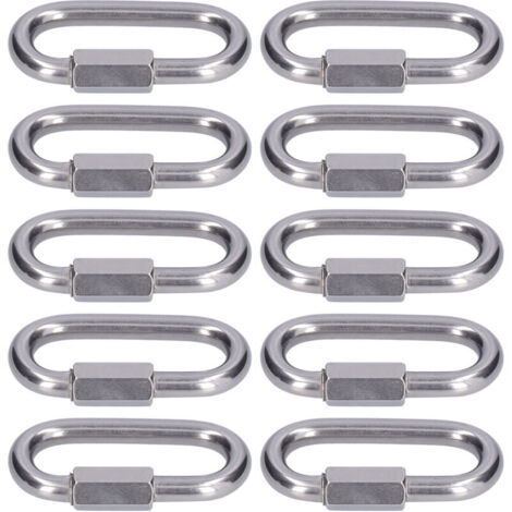 10 Pièces Rapides Maillons de Jonction Résistants, Installation Facile pour Chaînes Miniatures M3.5 (1/5)