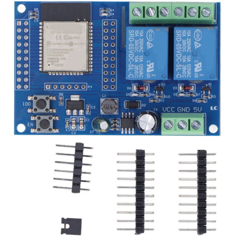 Module de relais programmable 4M Flash, double relais pour développement secondaire et apprentissage, compatible DC5-60V. (1/5)