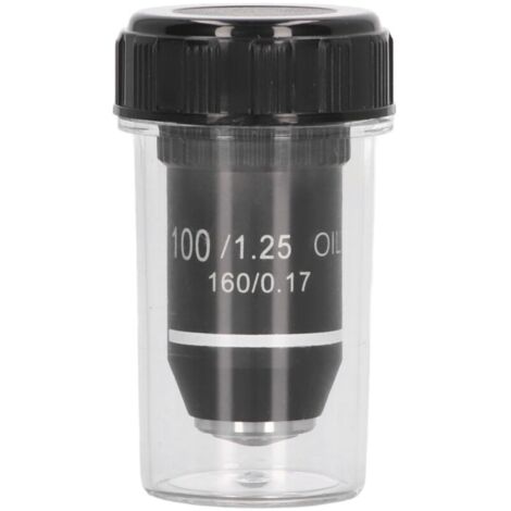Objectif de microscope 100X haute puissance, remplacement pour objectif 20.2mm, lentille grossissante professionnelle (1/5)