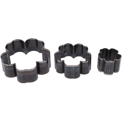 Ensemble de 3 Emporte-Pièces Fleur en Acier Allié pour Cuir - Outils de Découpe Précise 1.2/2/2.8 Pouces (1/5)