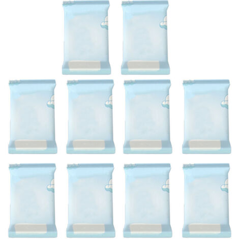 1 Paquet de 10 Lingettes Bébé Douces en Non-Tissé, Nettoyantes et Hydratantes pour Nouveau-né, Pratiques à Transporter (1/5)