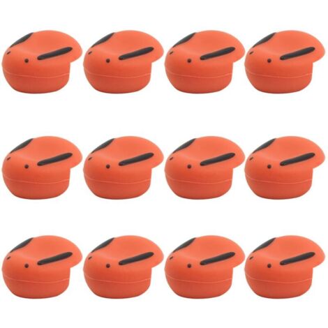 12 Protections d'angle en forme de lapin pour meubles, sécurité enfant, coins arrondis orange (1/5)