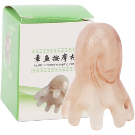 Peigne Massant Résine en Forme de Poulpe pour Soins du Cuir Chevelu et Massage des Points d'Acupression (1/5)