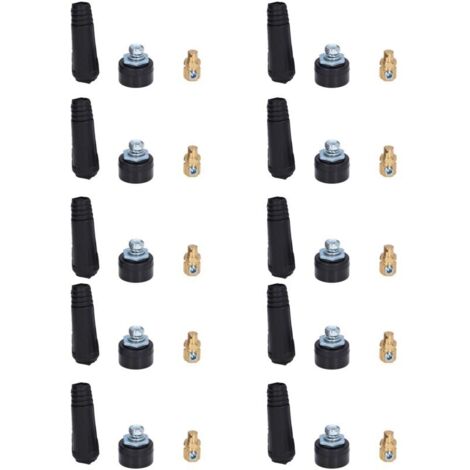 10 Pièces Connecteur Rapide Panneau Soudure TIG Douille Prise Câble 10-25 Style UE (1/5)