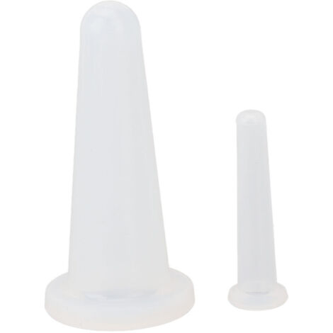 Kit de Ventouses en Silicone 2 Pièces, Masage par Vide pour Visage, Soins à Domicile (1/5)