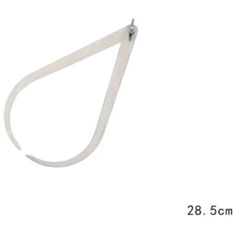 Pied à coulisse Mesure Outil de poterie Jambe coudée Acier inoxydable Pied à coulisse Sculpture Céramique Outil de mesure de poterie28.5cm (1/5)