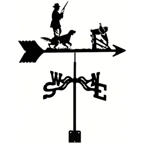 Girouette décorative d'extérieur Hunter pour cour, idéale pour les fermes, les jardins, les terrasses, les cours et les toits (1/5)