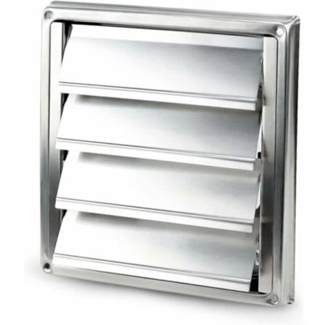 Grille de Ventilation, 125mm,Ventilation Ventilation en Acier Inoxydable Mur Ventilation Carré Sèche-Linge Extracteur Ventilateur Sortie,Envoyer des vis (1/5)