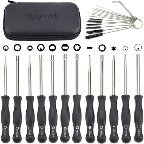 Hippotech Lot de 12 Outils de réglage de carburateur avec Tournevis acircle pour Petit Moteur 2 Temps pour Husqvarna pour STHIL pour débroussailleuse Echo tronçonneuse (1/4)