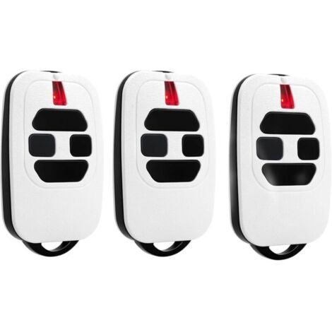 Lot de 3 télécommandes 433,92MHzCompatible GTI2/4, GT2/4, MIO TR2/4Codes HCS, DIP SWITCH HT12, D.A.R.T.Avec pile et porteclés (1/4)