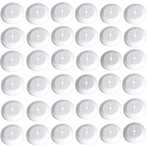 36 Pcs Cache-tuyau,Radiateur de Tuyau,Radiateurs de Tuyau en Plastique pour Tuyaux de Chauffage Tuyaux d'eau Chaude et Froide Tuyaux de Gaz, Rosaces de Tuyau Est Utilisé pour les Tuyaux de 8-30 mm (1/5)