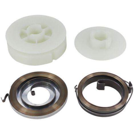 Noyau de soupape de démarrage pour tronçonneuse 45 52 58 avec 2 ressorts de plaque de traction - Démarreur de tronçonneuse simple (1/4)