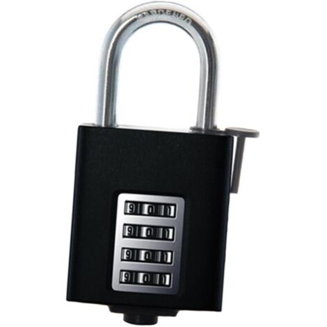 Cadenas à Combinaison Chiffres de Zinc Serrure Étanche pour Portails Extérieurs Portes Métalliques Boîtes Aux Lettres et Armoires de Jardin (1/5)
