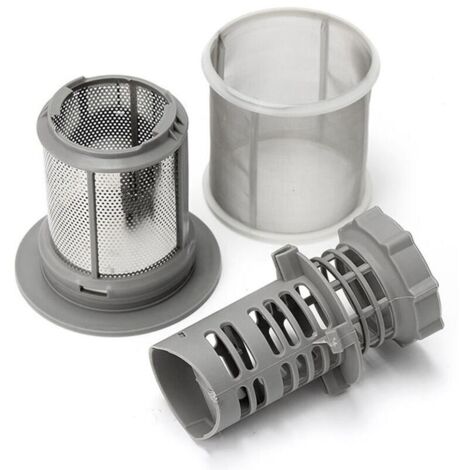 Filtre Lave-Vaisselle Interieur et Extérieur compatible avec Hotpoint Ariston Indesit, C00256571 + C00256572, filtre de rechange complet (1/4)