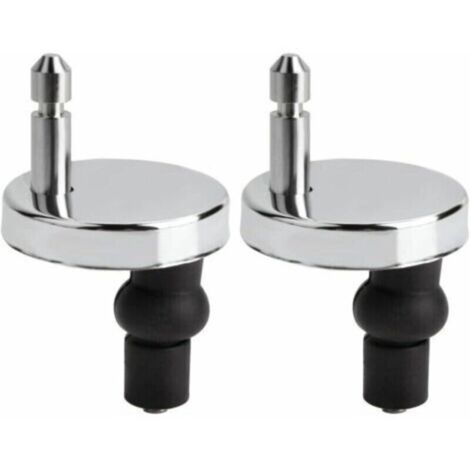 Lot de fixation abattant Macaron wc universels pour abattant de WC-Compatible avec la plupart des sièges de WC standards avec système d'abaissement automatique-Facile à installer (1/5)