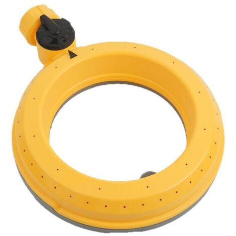 Ensemble de 2 arroseurs de pelouse à base annulaire pour petites et moyennes surfaces, arroseur circulaire à 360 degrés avec débit d'eau doux, adapté à l'arrosage de la pelouse et du jardin (1/5)