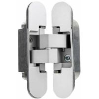 CHOYCLIT Charnière Invisible pour Portes Lourdes Lot de 2 (Charge 40 kg, Ouverture 180º)