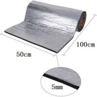 Tapis d’Isolation Acoustique pour Voitures, 10MM Mousse insonorisante insonorisation phonique, étanche Isolation Acoustique de Bruit et insonorisation 50x200cm--