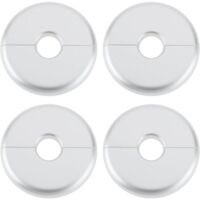Radiator Pipe Cover 16mm Diameter 70mm Radiator Pipe Cover for Wall Radiator Tube Decoration Silver 4pcs