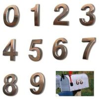 10pcs Numéro de Plaque Maison Numéros de Boîte aux Lettres Numéros de Porte Auto-Adhésifs 0-9 Numéros d'Adresse Plaque Numero Maison pour Porte Maison Appartement Hôtel Chiffres