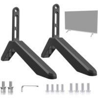 Pied de meuble TV universel avec vis, installation facile, base de table, pieds de téléviseur pour Vizio, Samsung, LG, TCL, Hisense