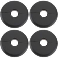 Radiator Pipe Cover 16mm 70mm Diameter Radiator Pipe Cover for Radiator Wall Pipe Decoration Black 4pcs