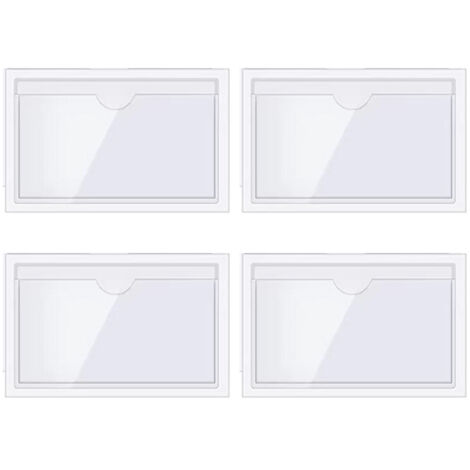 Lot de 4 Porte-Cartes Handicapé 6x9cm, Étui Transparent, pour Pare-Brise, Stationnement
