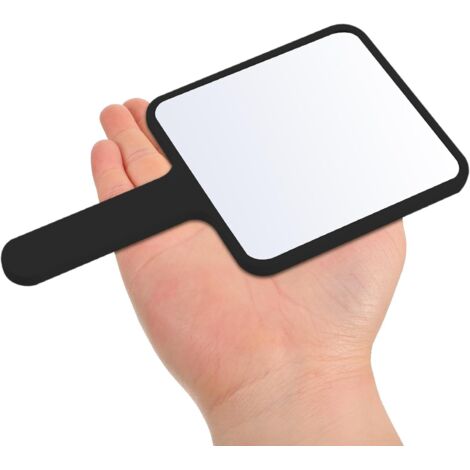 Miroir De Maquillage Portable Miroir De Poche 1 Unité Poignée Noir pour Femmes Et Filles Usage Voyage Et Beauté (1/5)