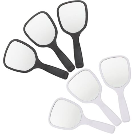 6pièces Lot de Miroirs Portables Compacts Petits Miroirs à Main pour Maquillage De Voyage Multifonctions (1/5)