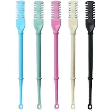 Lot de 5 ciseaux de nez manuels pour homme - Double tête - Portable - Lavables - Avec pince à oreilles - Pour homme et femme (1/3)