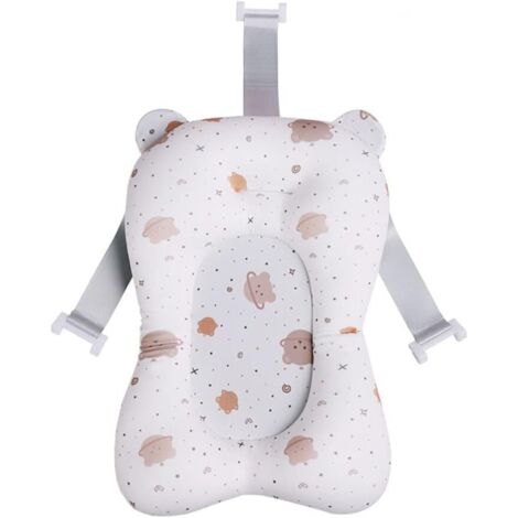 Coussin de soutien pour bébé - Siège de bain pour bébé de 0 à 6 mois - Blanc - Taille unique (1/5)