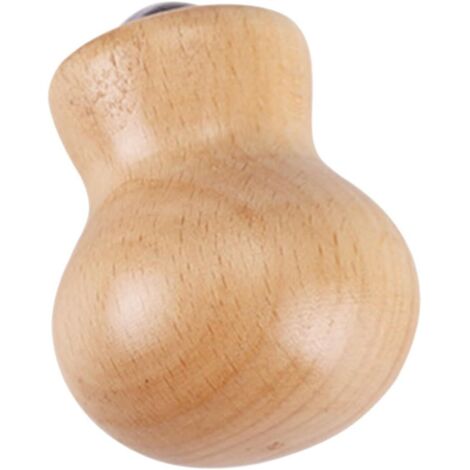 Rouleau jade naturel bois hêtre, anti-poches visage/yeux, massage cou muscles relaxant compact (1/5)