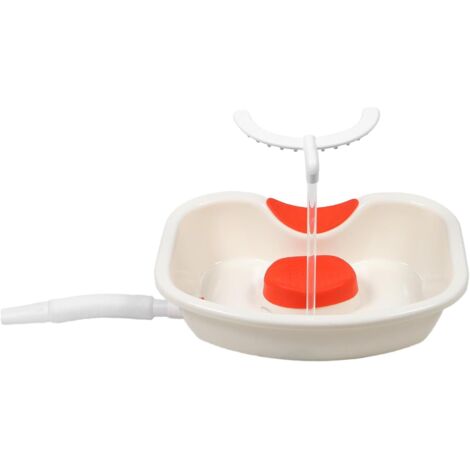 1 bac à shampoing portable pour spa avec système de circulation d'eau en forme de U - pour soins à domicile, position allongée. (1/5)