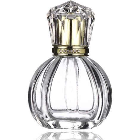 Fon vaporisateur en forme de citrouille vintage rechargeable en verre cristal atomiseur vide 50 ml (1/5)