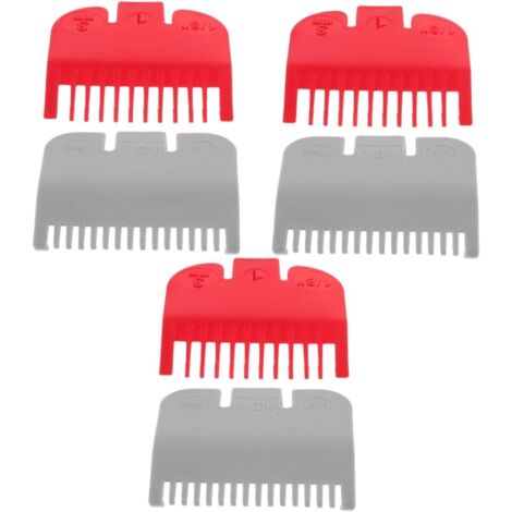 6pièces Peignes De Tonte Professionnels Avec Garde Pour Tondeuse Accessoires Pratiques Pour Coiffeurs Et Coiffure à Domicile (1/5)