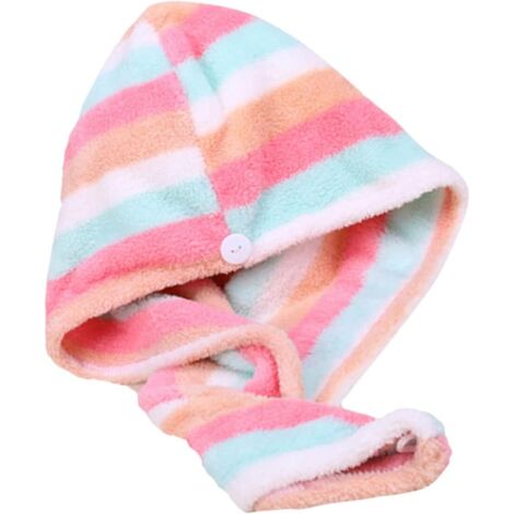 2pièces Serviettes de Séchage pour Cheveux Longs Lot de Microfibre Séchage Rapide et Naturel (1/5)