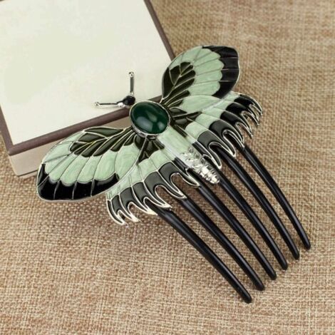 Generique Peigne cheveux vintage pour coiffure, autres pierres precieuses - Alliage de zinc, 11 x 11 cm - Unisexe - Adultes - Femmes (1/5)