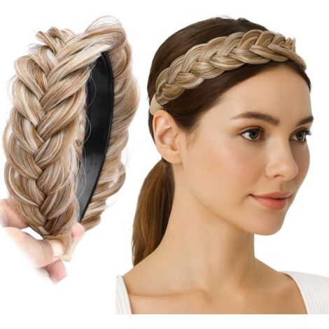 Serre Tete Femme, Tresse Cheveux, Bandeaux Tendance pour Femmes, Rembourrés Accessoires de Cheveux Vintage pour Femmes et Filles