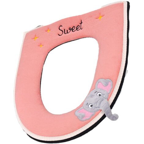 Abattant de toilette universel à fermeture éclair, coussin de toilette doux et chaud de luxe en forme de U pour la maison (1/5)